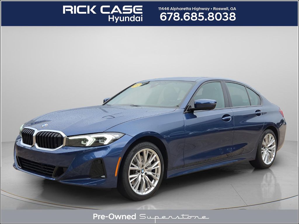 Blue Metallic 2023 BMW 3 Series Sedan All-Wheel Drive 8-Speed Automatic