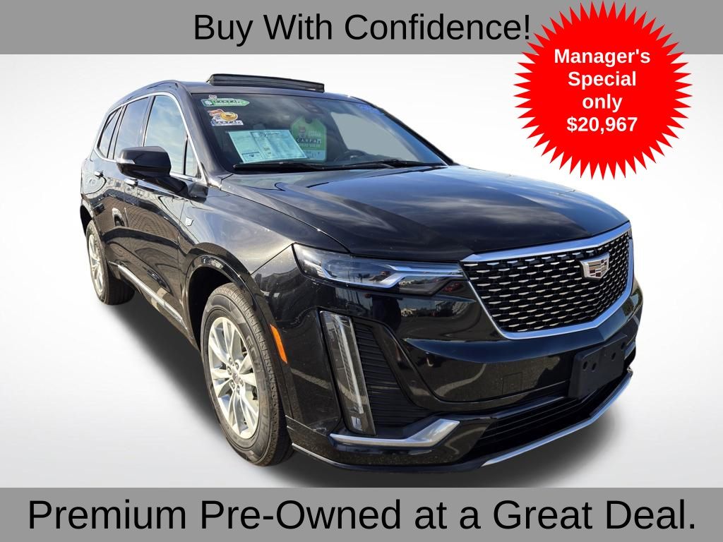 Stellar Black Metallic 2021 Cadillac XT6 Luxury AWD SUV / Crossover Four-Wheel Drive 9-Speed Automatic