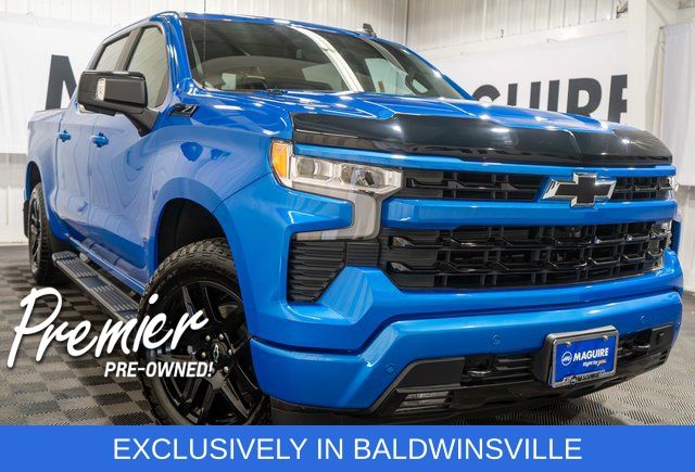 Riptide Blue 2025 Chevrolet Silverado 1500 Pickup Truck Four-Wheel Drive Automatic