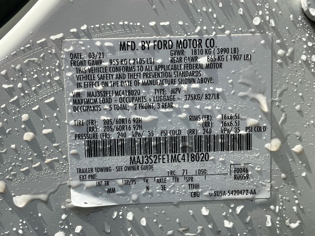 2021 Ford EcoSport S White at Baytown Hyundai