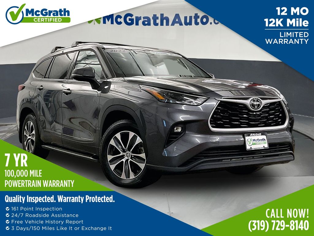 Magnetic Gray Metallic 2022 Toyota Highlander SUV / Crossover All-Wheel Drive 8-Speed Automatic