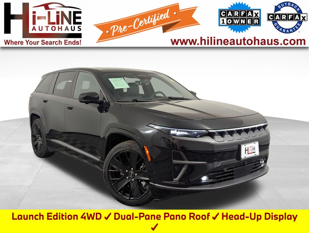 Diamond Black Crystal Pearlcoat 2024 Jeep Wagoneer S Launch Edition 4WD SUV / Crossover Four-Wheel Drive 1-Speed Automatic