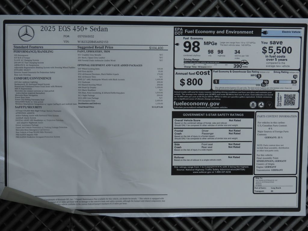 2025 Mercedes-Benz EQS 450 9