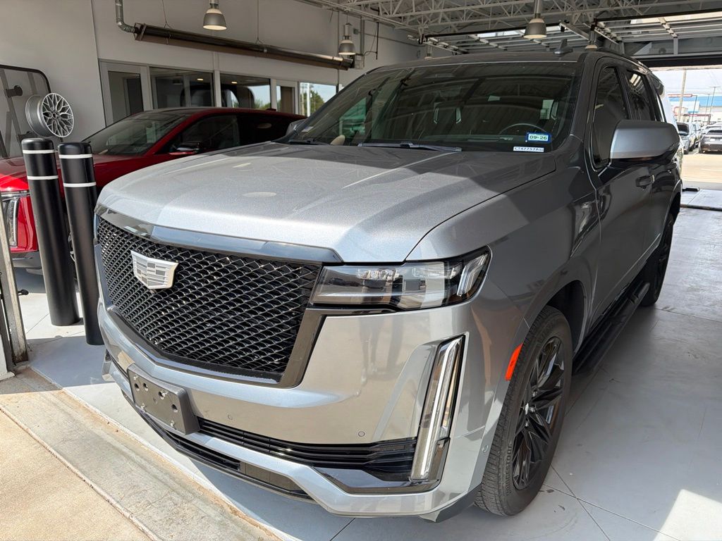 Gray (Satin Steel Metallic) 2021 Cadillac Escalade SUV / Crossover Rear-Wheel Drive 
