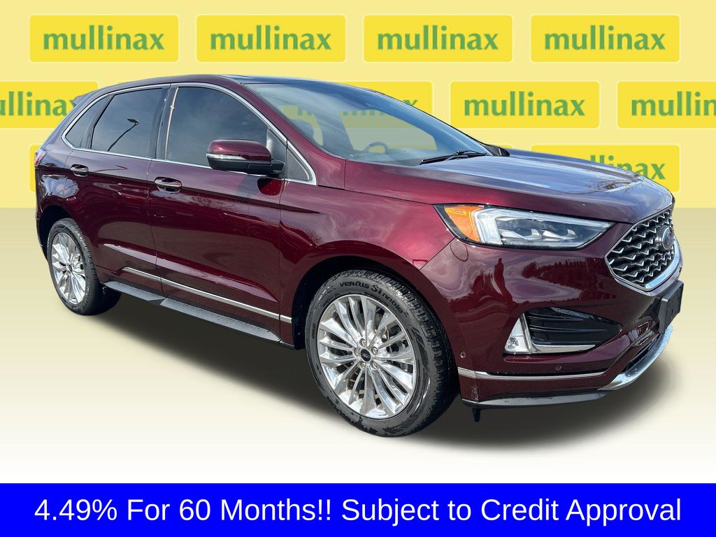 Red (Burgundy Velvet Metallic Tinted Clearcoat) 2022 Ford Edge Titanium AWD SUV / Crossover All-Wheel Drive 8-Speed Automatic
