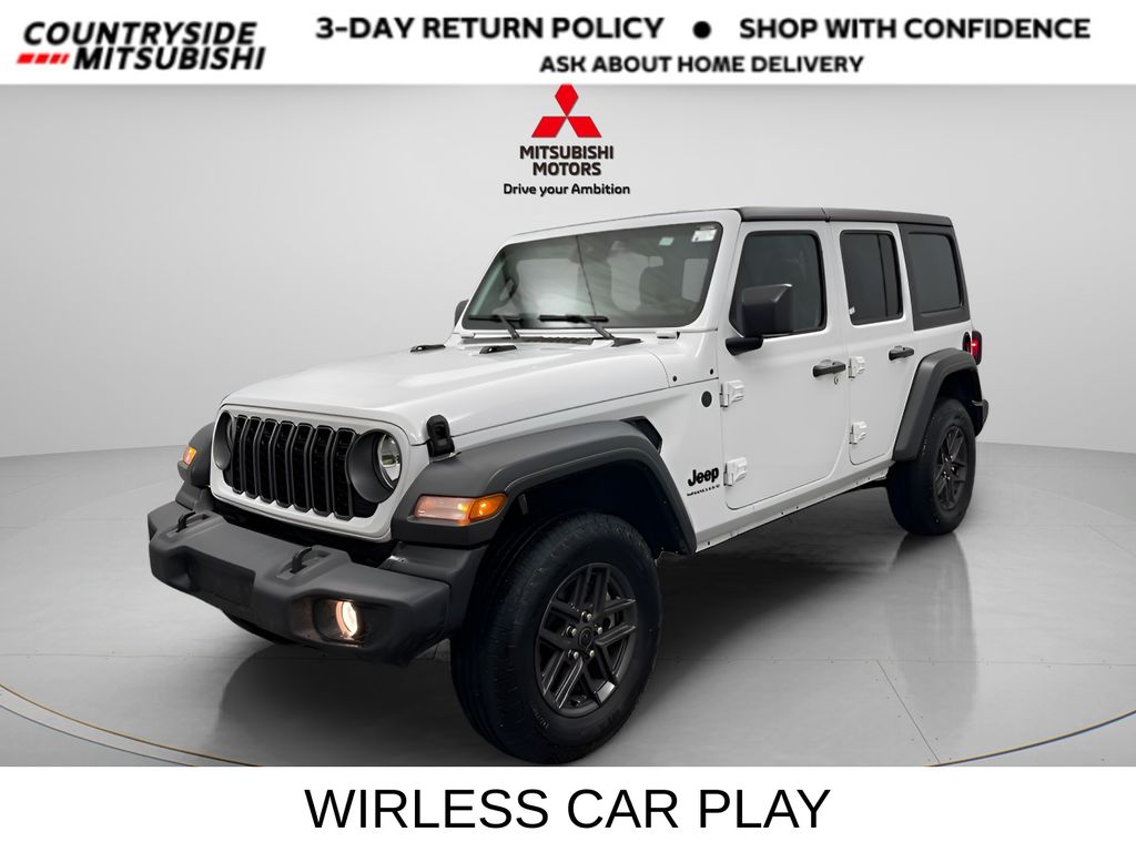Bright White Clearcoat 2025 Jeep Wrangler Sport S 4-Door 4WD SUV / Crossover Four-Wheel Drive 8-Speed Automatic