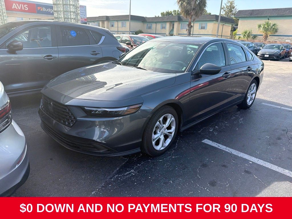 Urban Gray Pearl 2025 Honda Accord Sedan Front-Wheel Drive Continuously Variable Transmission
