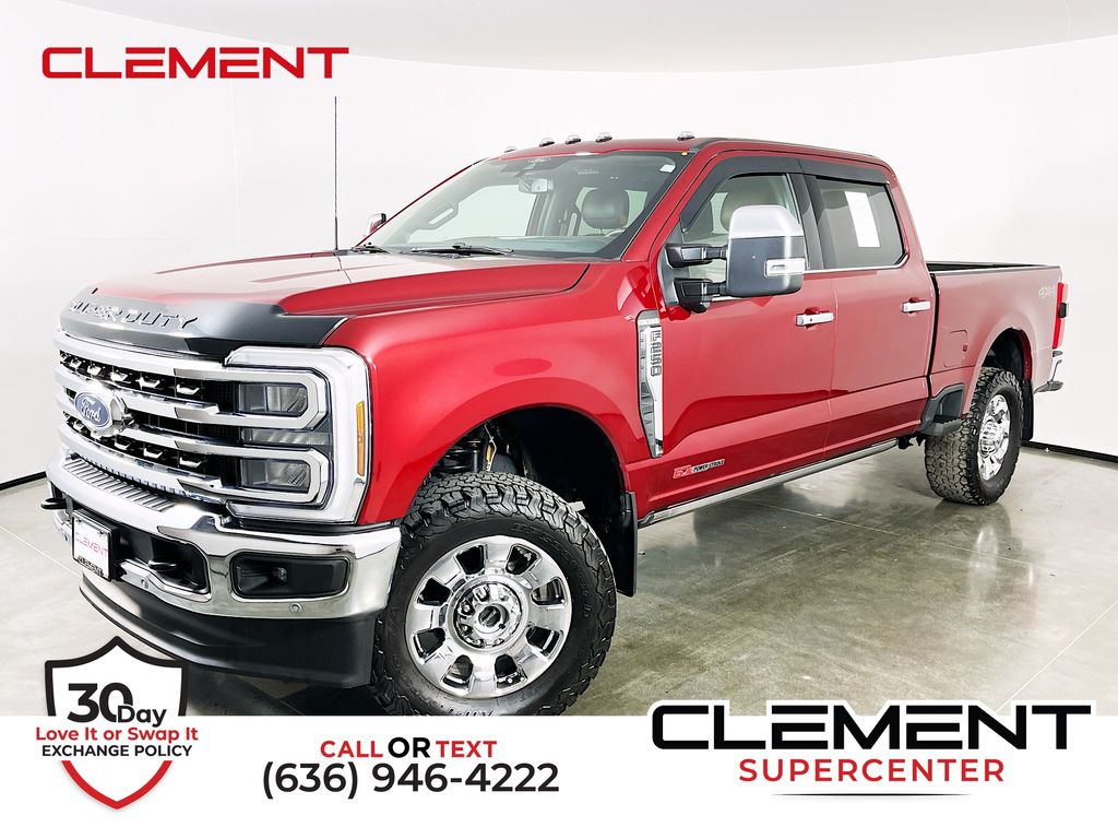 Ruby Red Metallic Tinted Clearcoat 2025 Ford F-250 Super Duty King Ranch Crew Cab 4WD Pickup Truck Four-Wheel Drive Automatic