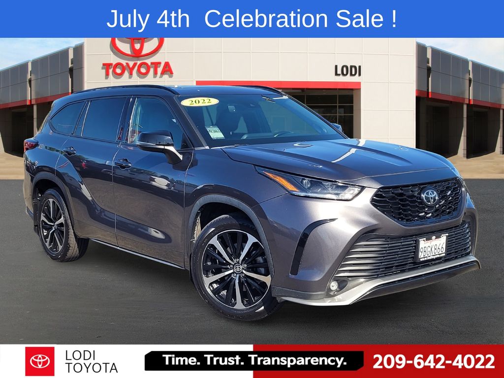 Magnetic Gray Metallic 2022 Toyota Highlander SUV / Crossover All-Wheel Drive 8-Speed Automatic