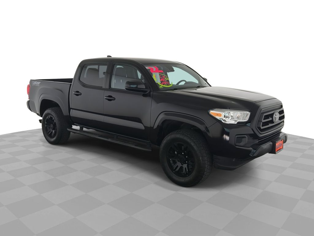 Midnight Black Metallic 2022 Toyota Tacoma SR I4 Double Cab RWD Pickup Truck 4X2 6-Speed Automatic