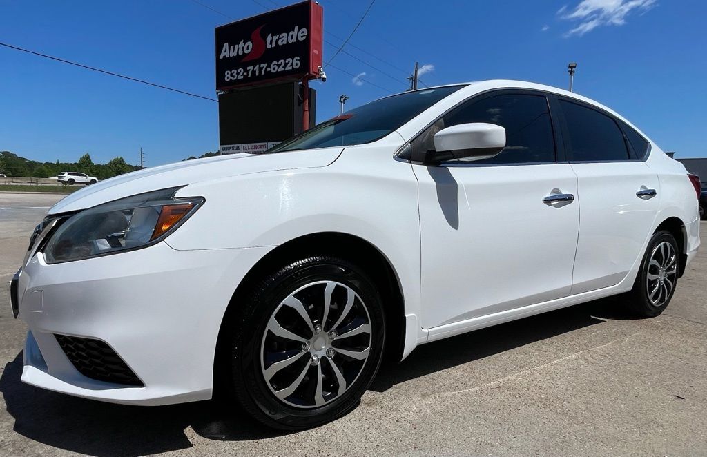 2019 Nissan Sentra S White at Bravo Nissan