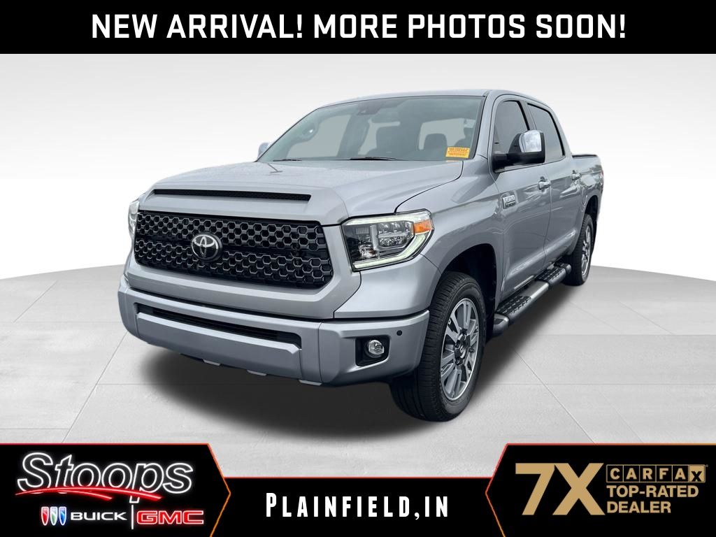 Silver Sky Metallic 2020 Toyota Tundra Platinum CrewMax 4WD Pickup Truck Four-Wheel Drive 6-Speed Automatic