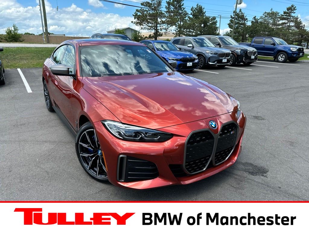 Sunset Orange Metallic 2024 BMW i4 M50 Gran Coupe AWD Sedan All-Wheel Drive Automatic