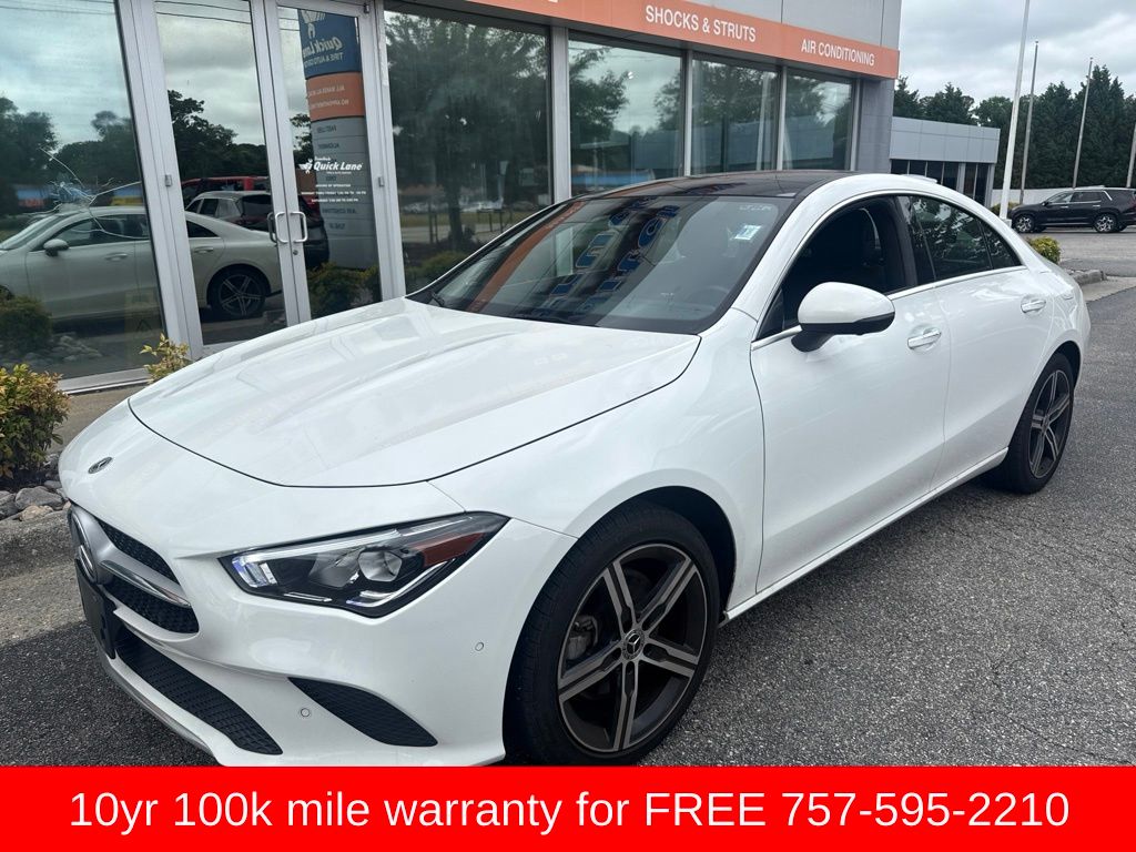 Polar White 2023 Mercedes-Benz CLA Coupe All-Wheel Drive 7-Speed Automatic