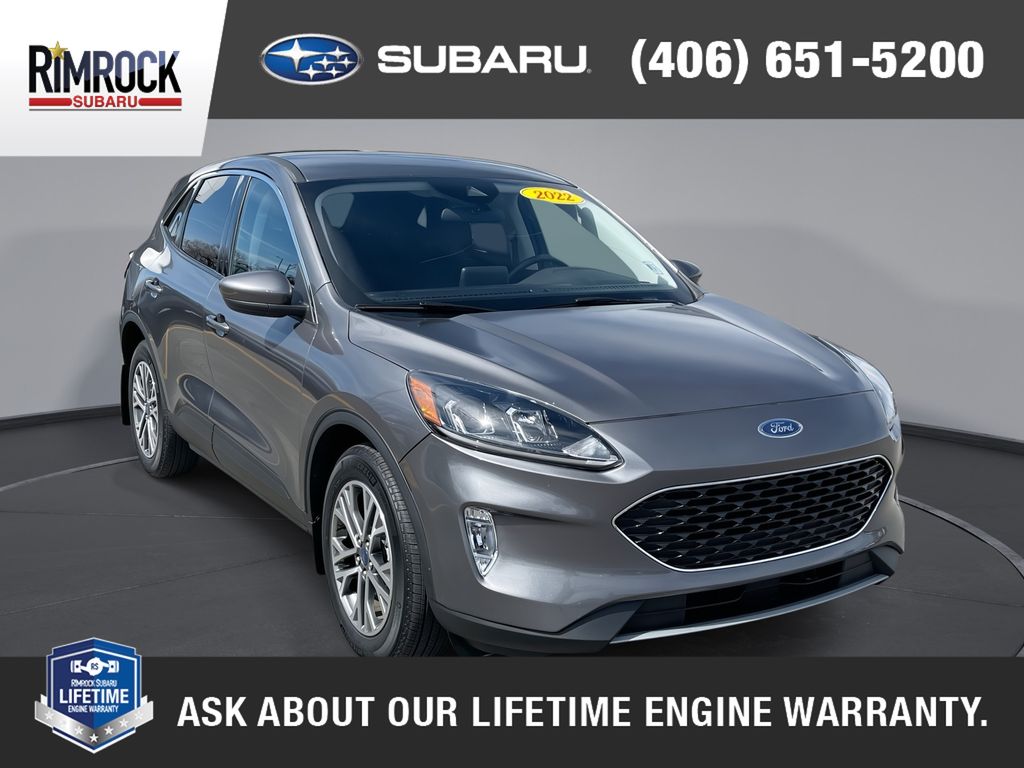 Carbonized Gray Metallic 2022 Ford Escape Hybrid SEL AWD SUV / Crossover All-Wheel Drive Continuously Variable Transmission