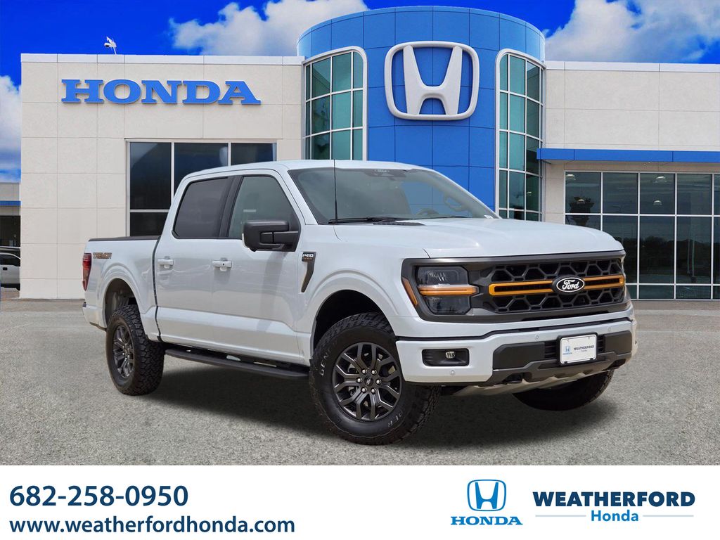 White Metallic 2025 Ford F-150 Pickup Truck Four-Wheel Drive Automatic