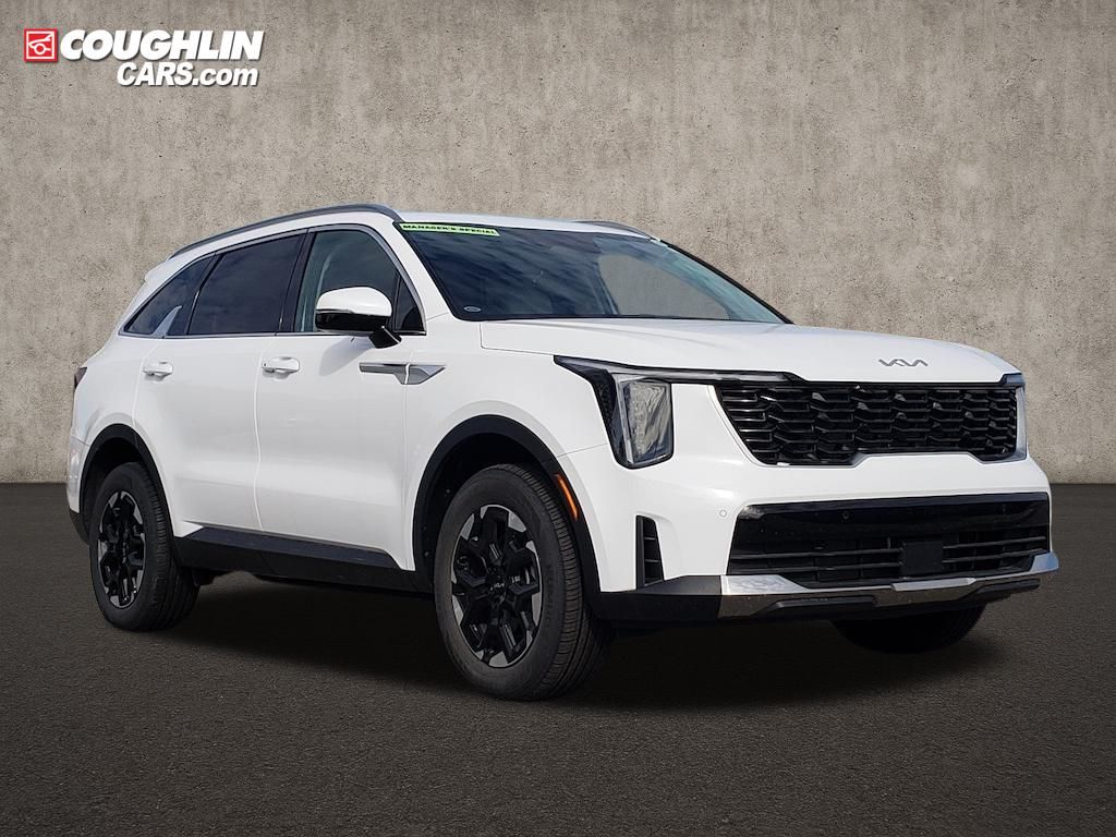 Glacial White Pearl 2025 Kia Sorento SUV / Crossover All-Wheel Drive 8-Speed Automatic