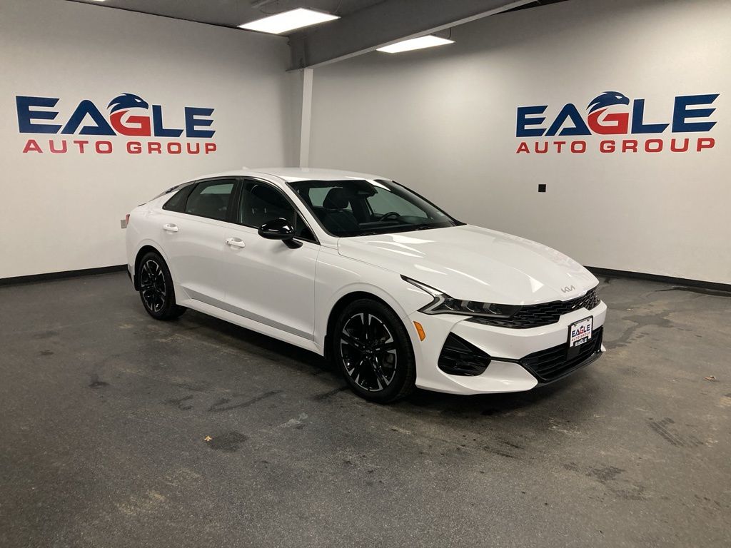 Glacial White Pearl 2024 Kia K5 GT-Line FWD Sedan Front-Wheel Drive 8-Speed Automatic