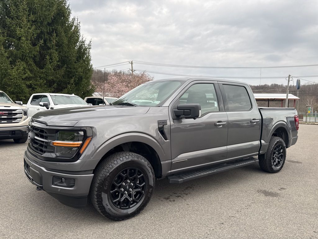 Gray Metallic 2025 Ford F-150 XLT SuperCrew 4WD Pickup Truck Four-Wheel Drive Automatic