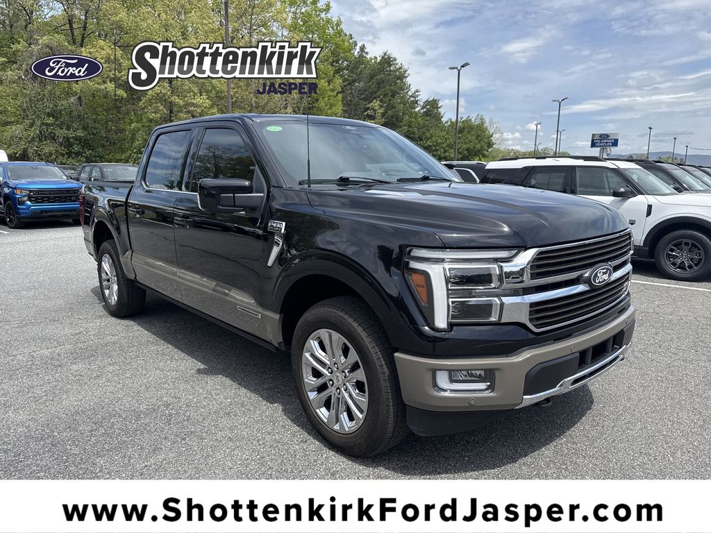 Agate Black Metallic 2025 Ford F-150 King Ranch SuperCrew 4WD Pickup Truck Four-Wheel Drive Automatic