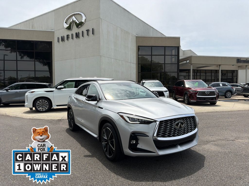 Gray (Liquid Platinum) 2022 INFINITI QX55 Sensory AWD SUV / Crossover All-Wheel Drive Continuously Variable Transmission