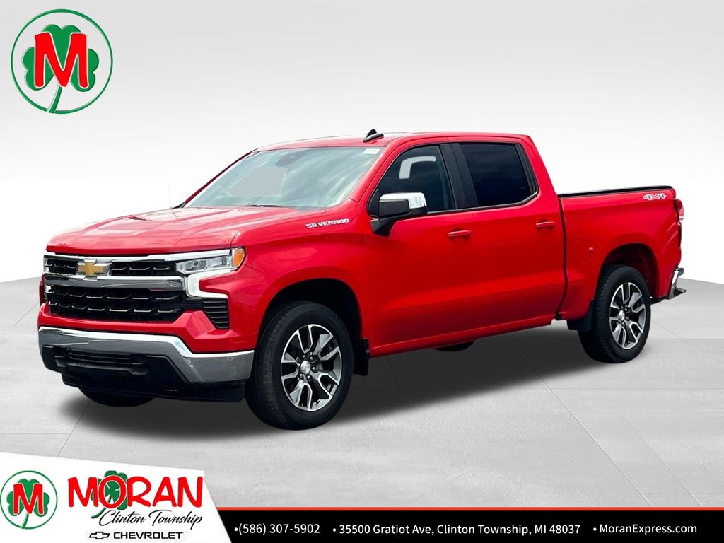 Red 2023 Chevrolet Silverado 1500 Pickup Truck Four-Wheel Drive 8-Speed Automatic