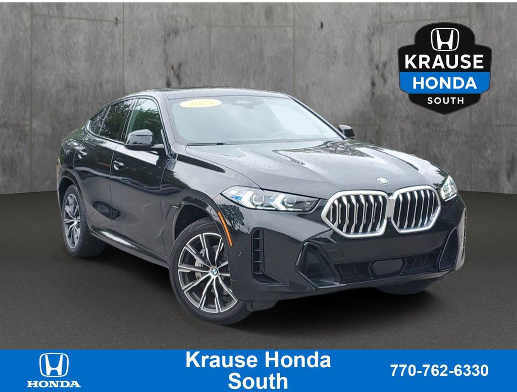 Black Sapphire Metallic 2025 BMW X6 SUV / Crossover All-Wheel Drive 8-Speed Automatic