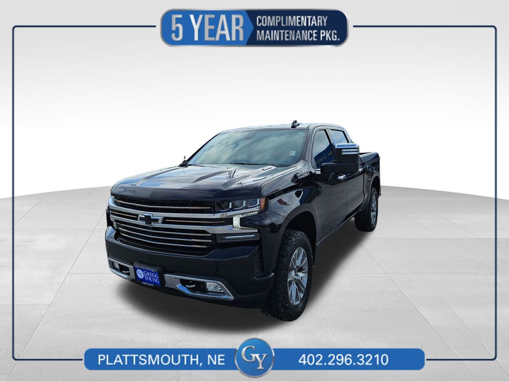 Black 2021 Chevrolet Silverado 1500 Pickup Truck Four-Wheel Drive Automatic