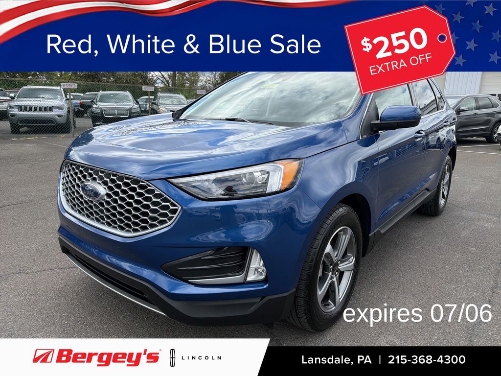 Blue Metallic 2024 Ford Edge SUV / Crossover All-Wheel Drive 8-Speed Automatic