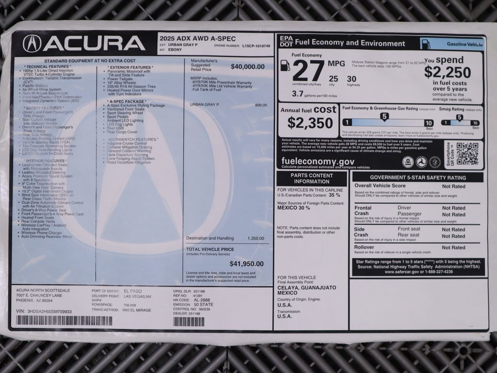 Thumbnail: 2025 Acura ADX - 9
