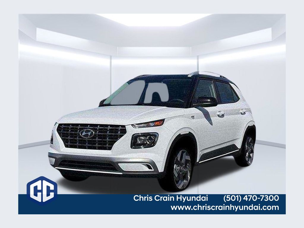 Lunar White w/Black Roof 2026 Hyundai Venue SUV / Crossover Front-Wheel Drive Continuously Variable Transmission