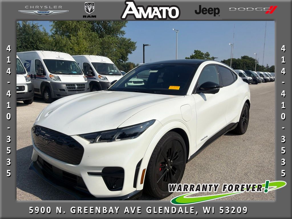 White Metallic 2025 Ford Mustang Mach-E SUV / Crossover All-Wheel Drive Automatic