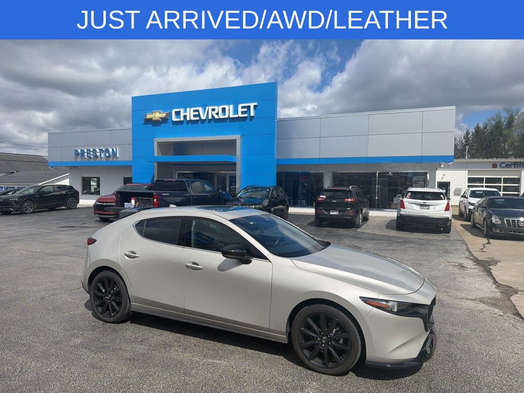 Gray (Platinum Quartz Metallic) 2025 Mazda MAZDA3 2.5 Turbo Premium Plus Hatchback AWD Hatchback All-Wheel Drive 6-Speed Automatic