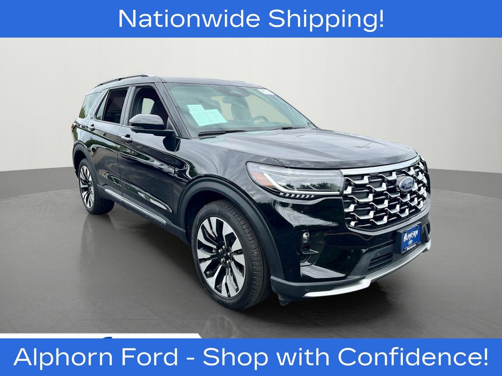 Black Metallic 2025 Ford Explorer SUV / Crossover All-Wheel Drive Automatic