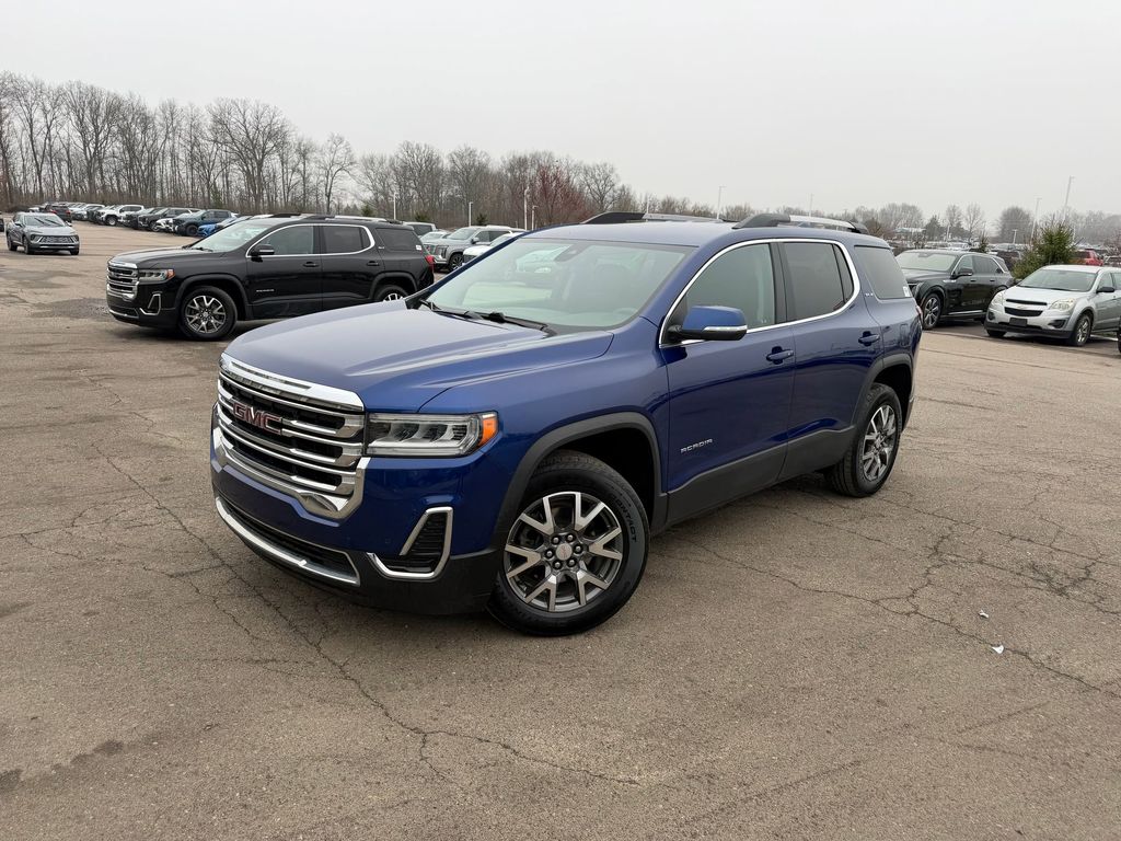 Ultra Blue Metallic 2023 GMC Acadia SLE FWD SUV / Crossover Front-Wheel Drive 9-Speed Automatic
