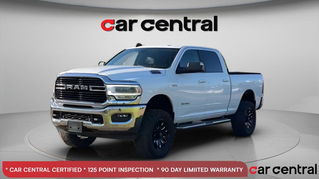 Bright White Clearcoat 2019 RAM 2500 Big Horn Crew Cab 4WD Pickup Truck Four-Wheel Drive 8-Speed Automatic