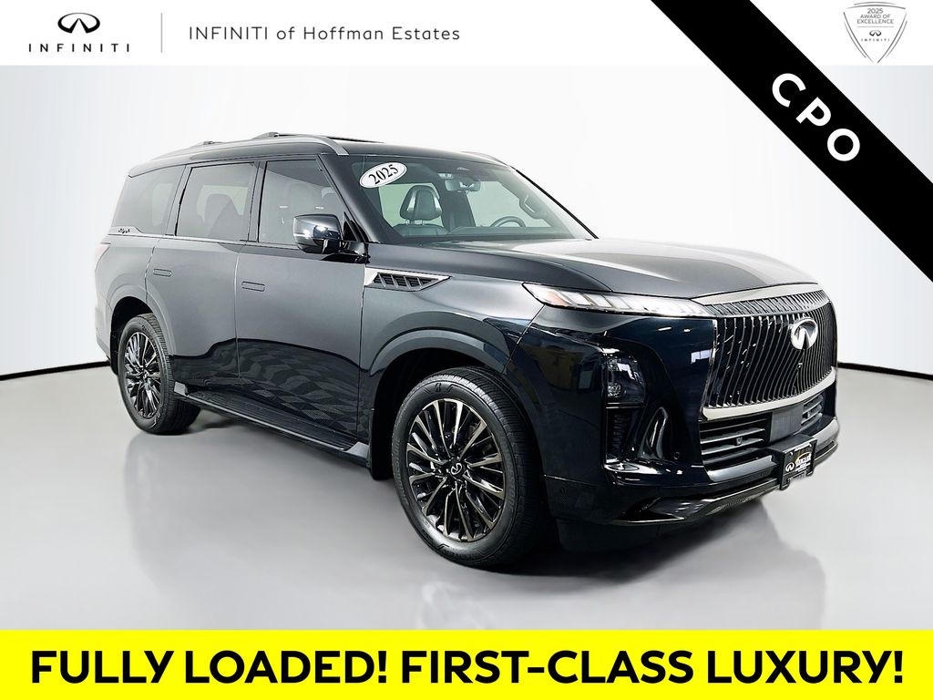 Mineral Black 2025 INFINITI QX80 Autograph 4WD SUV / Crossover All-Wheel Drive 9-Speed Automatic