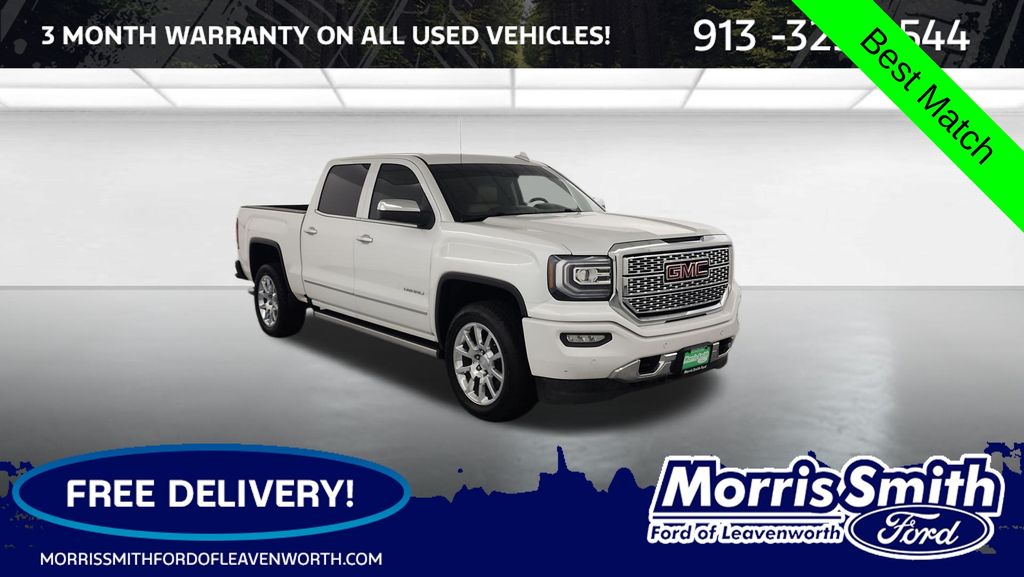 White Frost Tricoat 2018 GMC Sierra 1500 Pickup Truck Four-Wheel Drive 8-Speed Automatic Overdrive