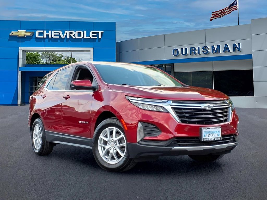 Radiant Red 2024 Chevrolet Equinox LT AWD with 1LT SUV / Crossover Four-Wheel Drive 6-Speed Automatic Overdrive