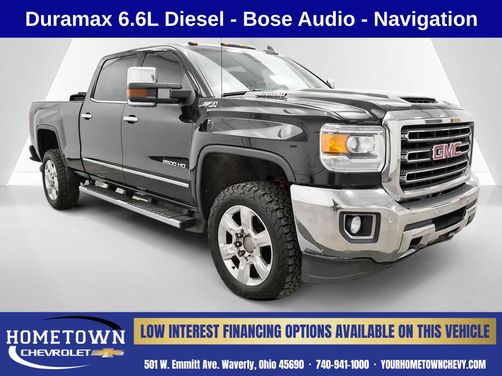 Onyx Black 2019 GMC Sierra 2500HD Pickup Truck Four-Wheel Drive 6-Speed Automatic