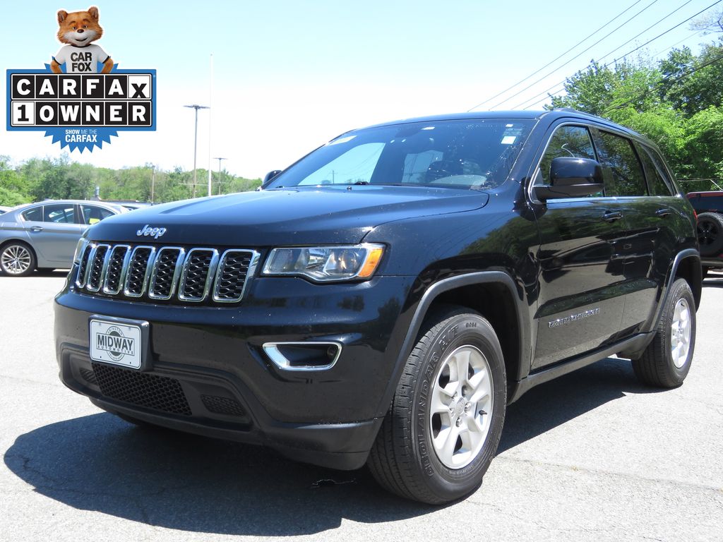 Diamond Black Crystal Pearlcoat 2017 Jeep Grand Cherokee Laredo 4WD SUV / Crossover Four-Wheel Drive 8-Speed Automatic