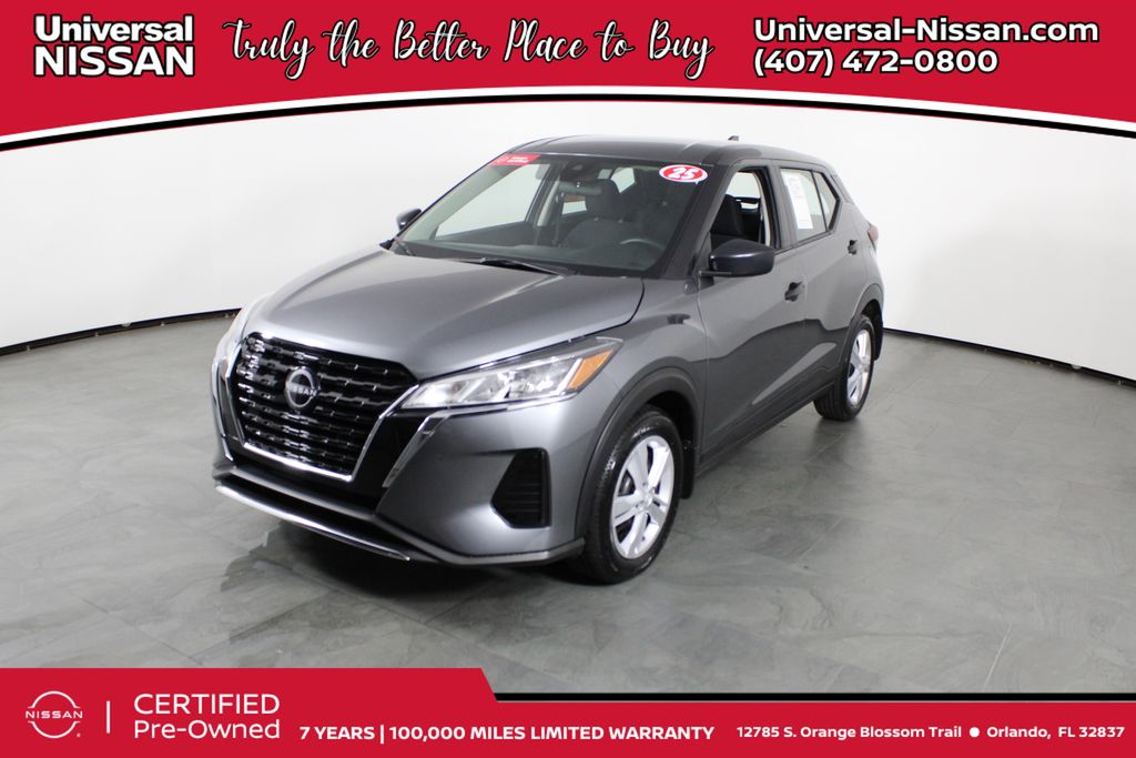 Gray (Gun Metallic) 2025 Nissan Kicks Play S FWD SUV / Crossover Front-Wheel Drive Continuously Variable Transmission