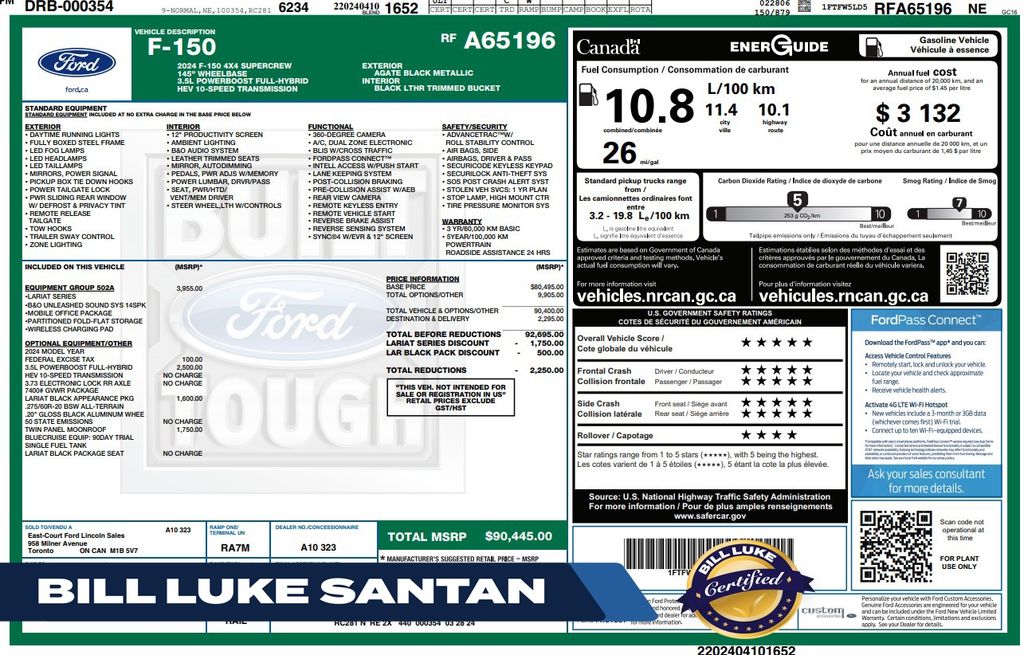  2024 Ford F-150 Lariat SuperCrew 4WD   