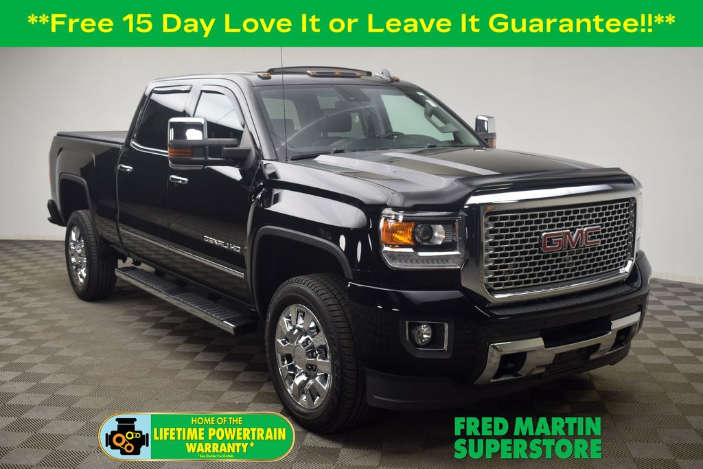 Onyx Black 2016 GMC Sierra 2500HD Denali Crew Cab SB 4WD Pickup Truck Four-Wheel Drive 6-Speed Automatic Overdrive