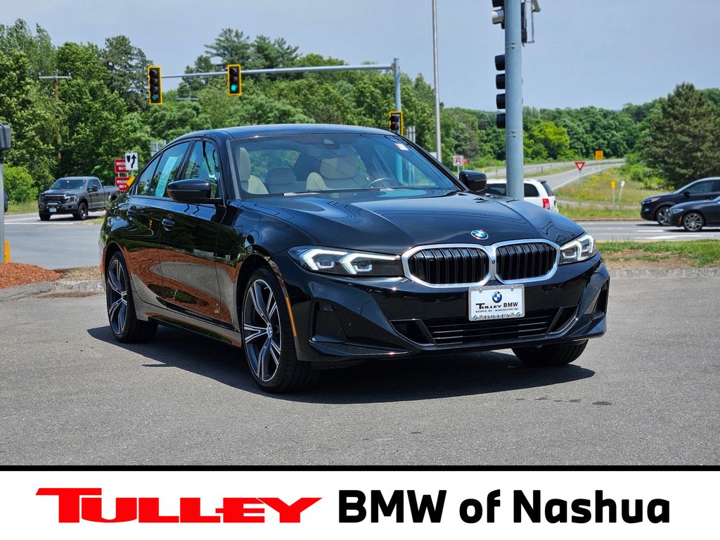 Jet Black 2023 BMW 3 Series Sedan All-Wheel Drive 8-Speed Automatic
