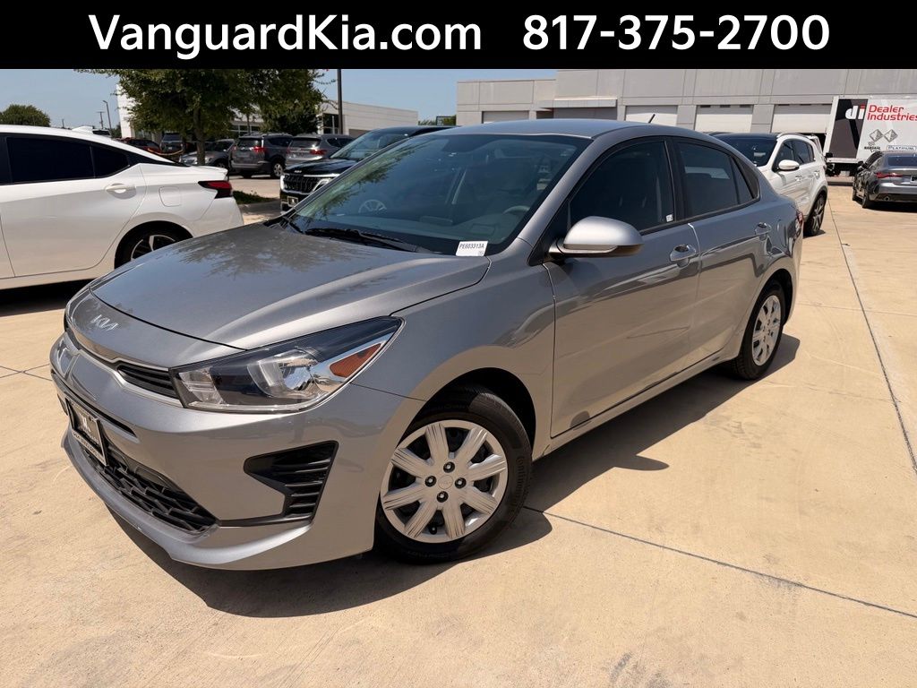 Steel Gray 2023 Kia Rio Sedan Front-Wheel Drive Continuously Variable Transmission