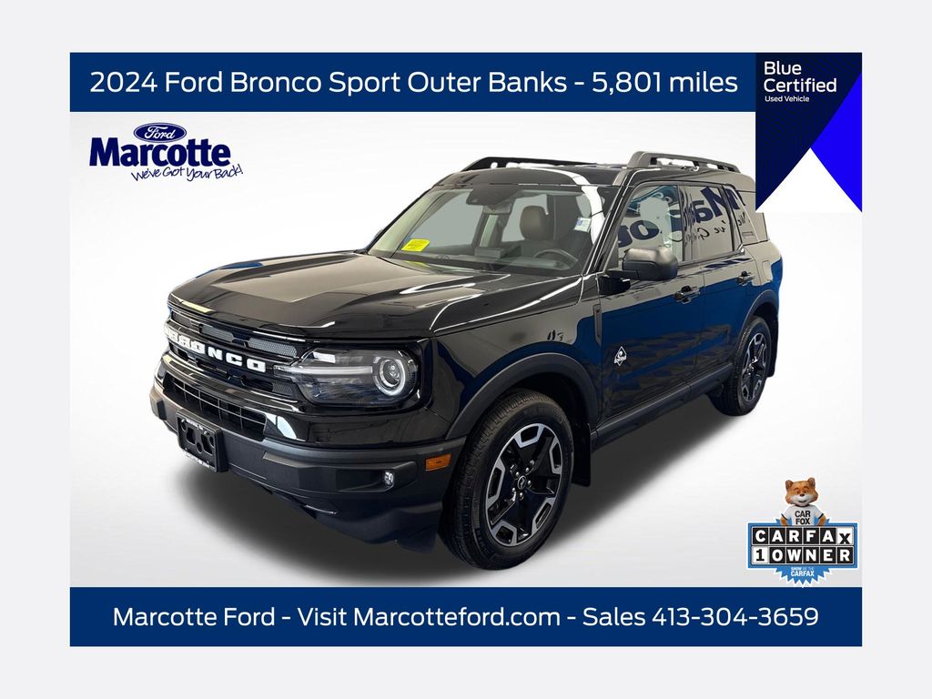 Shadow Black 2024 Ford Bronco Sport SUV / Crossover All-Wheel Drive 8-Speed Automatic