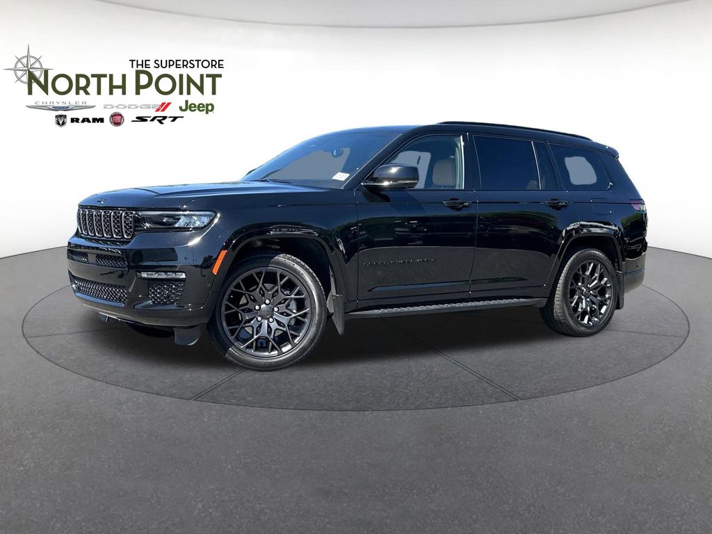 Diamond Black Crystal Pearlcoat 2025 Jeep Grand Cherokee L Summit 4WD SUV / Crossover Four-Wheel Drive 8-Speed Automatic
