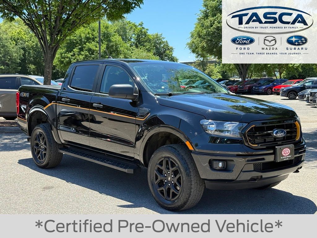 Shadow Black 2023 Ford Ranger Pickup Truck Four-Wheel Drive Automatic