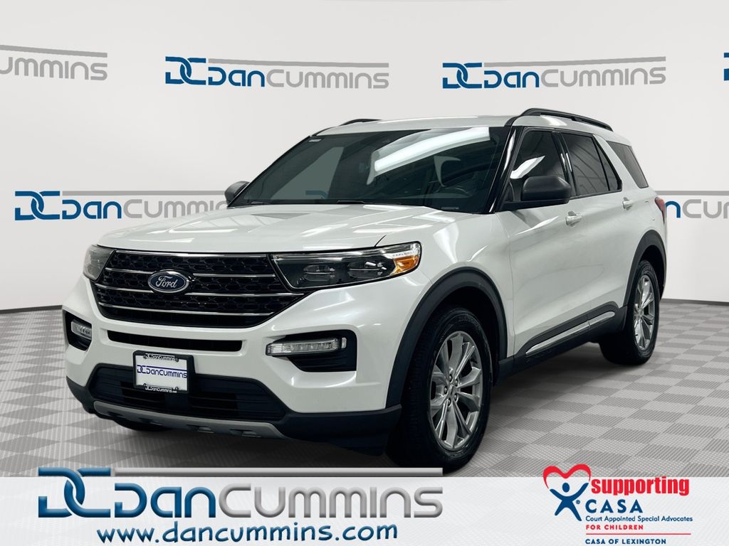 White Metallic 2020 Ford Explorer SUV / Crossover All-Wheel Drive Automatic